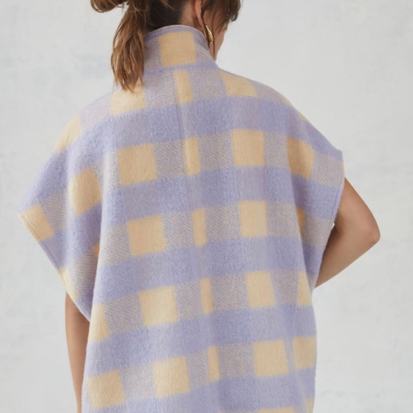 Andersen & Lauth Lilac and Cream Plaid Vest (Anthropologie) - Picture 3 of 5